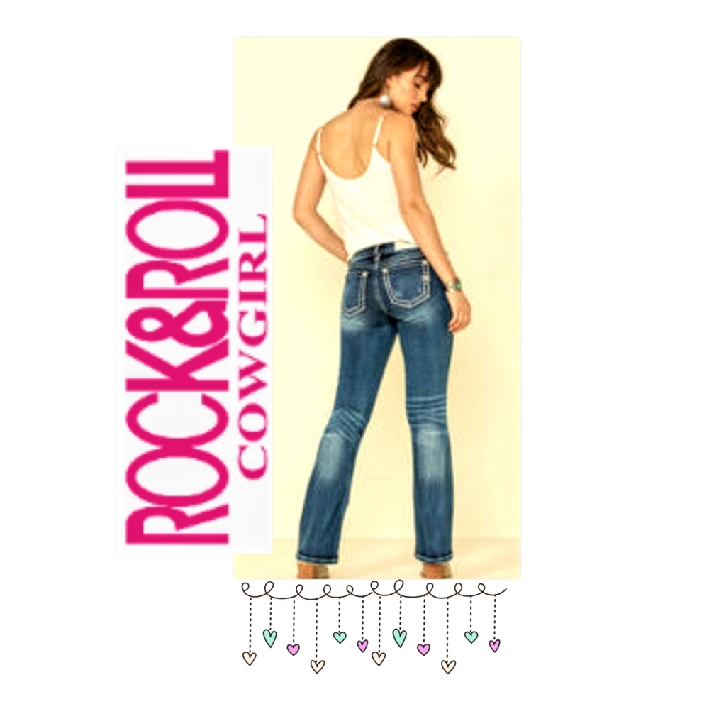 Rock & Roll Cowgirl Low Rise Jeans